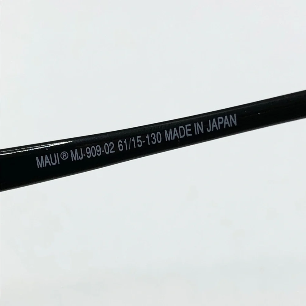 Maui Jim RX Sunglasses FRAME Black Wrap Kanaha MJ 409-02 Japan 61-15-130
